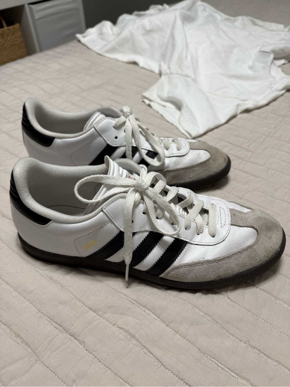 adidas White and Black Low-Top Sneakers